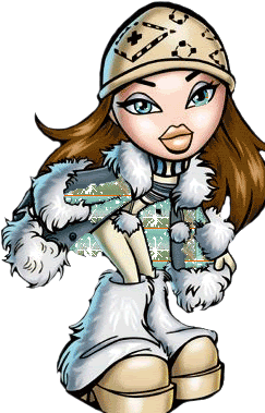 Laleczka w futerku zimno